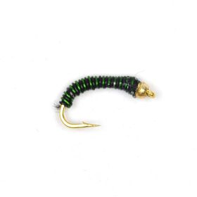 Colored Midge Nymph Copper Head Sinking Water (Option: Green 6pcs)