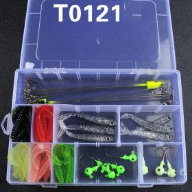 Luya Soft Bait Lead Hook Texas Fishing Gear Set (Option: Soft bait set)