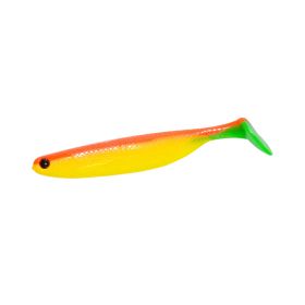 Colorful Worm Soft Bait T Tail Fish (Option: Orange yellow and green tail-3pieces per bag)