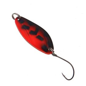 Colorful Spoon Type Horse Mouth Glitter 4.5g Luya Fake Bait Warping Mouth (Option: Red and black)