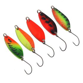 Colorful Spoon Type Horse Mouth Glitter 4.5g Luya Fake Bait Warping Mouth (Option: Five)