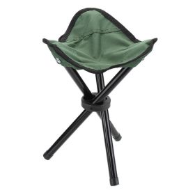 Portable Folding Foldable Fishing Chair Outdoor Stool Seat Fishing Camping Travel Picnic Outdoor Activities Fishing Accessories (Option: Green-22X22X22CM)