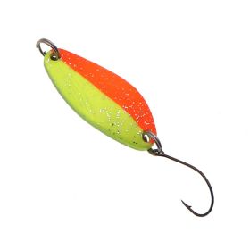 Colorful Spoon Type Horse Mouth Glitter 4.5g Luya Fake Bait Warping Mouth (Option: Half red and half yellow)