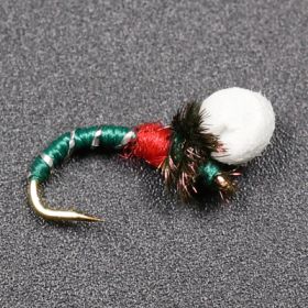 Floating Foam Nymph Hook Stream Water (Option: Blackish green-6PCS)