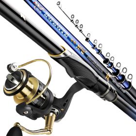 Rock Pole Sea Carbon Super Light Super Hard Long Casting Rod Large Guide Ring Rock Fishing Rod (Option: 7 Style-6.3m single pole)