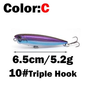 Crossmouthed Sea Bass Black Diamond Hook Bait (Option: Color C-6.5CM)