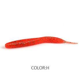 Larva 7.4cm10CM Road Subsoft Bait Monochrome Salt (Option: H-10cm 10pcs)