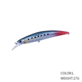 Submerged Mino 27g110mm Long Throw Curly Mouth Sea Fishing Fake Bait (Option: Style12)