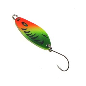 Colorful Spoon Type Horse Mouth Glitter 4.5g Luya Fake Bait Warping Mouth (Option: Green belt eye sticker)