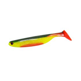 Colorful Worm Soft Bait T Tail Fish (Option: Yellow green belly red tail-3pieces per bag)