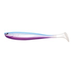 T-tail Soft Fish 13cm Back Notched Rainbow PVC Road Subbait False Bait (Option: C-1pcs)