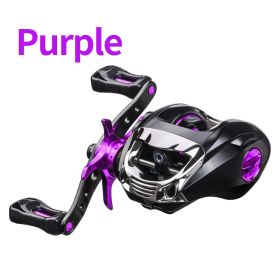 Metal Raft Fishing Reel Luya Hit Black Long Cast Anti Blast Line (Option: Purple-Left hand)