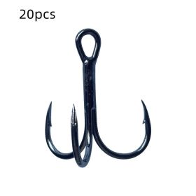 Three Anchor Hook Road Subbait (Option: Black nickel-No.6-20PCS)