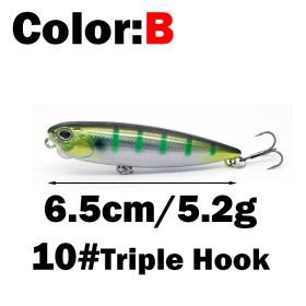 Crossmouthed Sea Bass Black Diamond Hook Bait (Option: Color B-6.5CM)